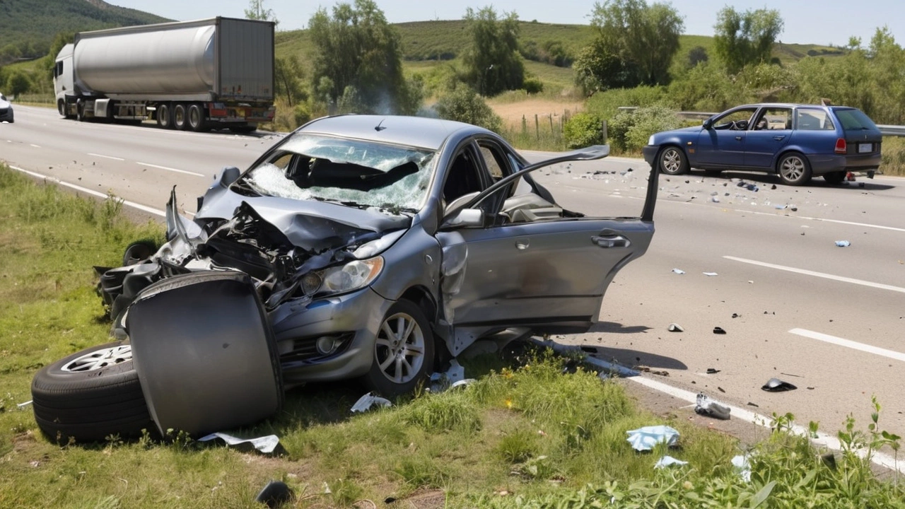 Пять человек госпитализированы после столкновения автомобиля и грузовика в Крыму